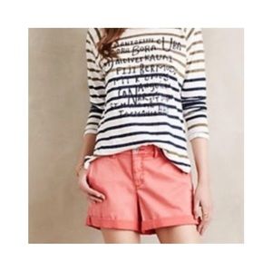 Anthropologie Pilcro Denim Coral Shorts